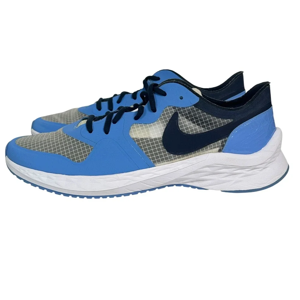 Jordan Sneakers Air‎ Zoom 85 Runner UNC Tar Heels Blue 2020 9 Grid Mesh Low Top